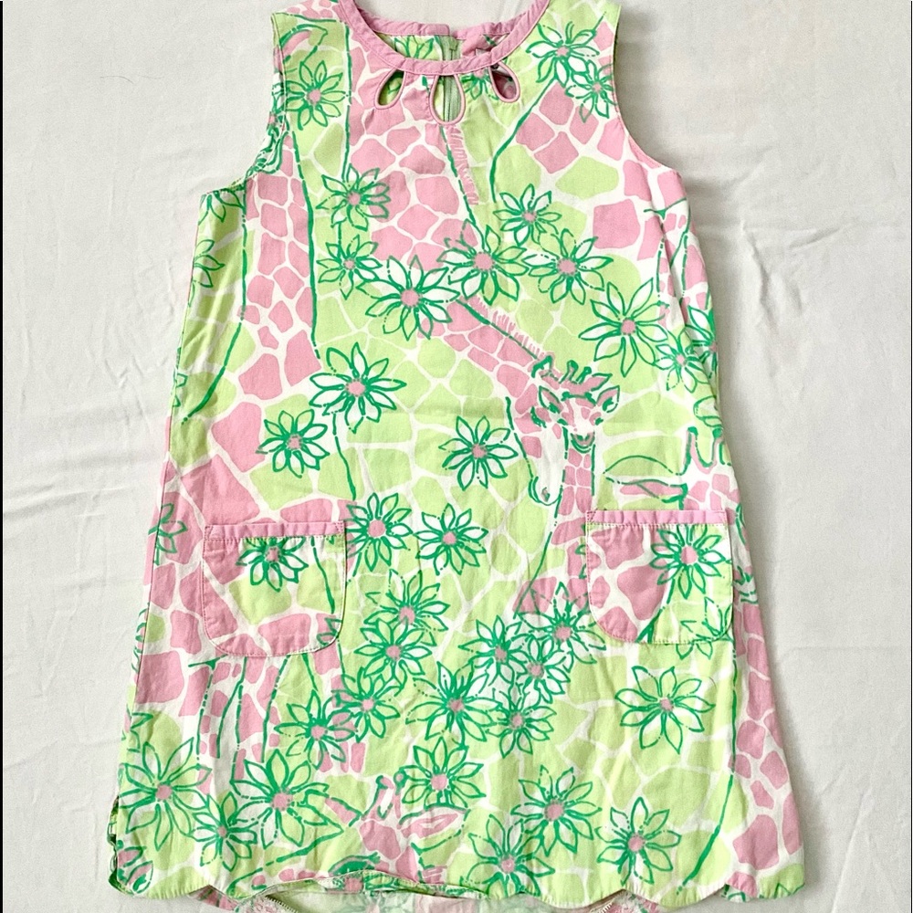 Girls Lilly Pulitzer pink and green dress